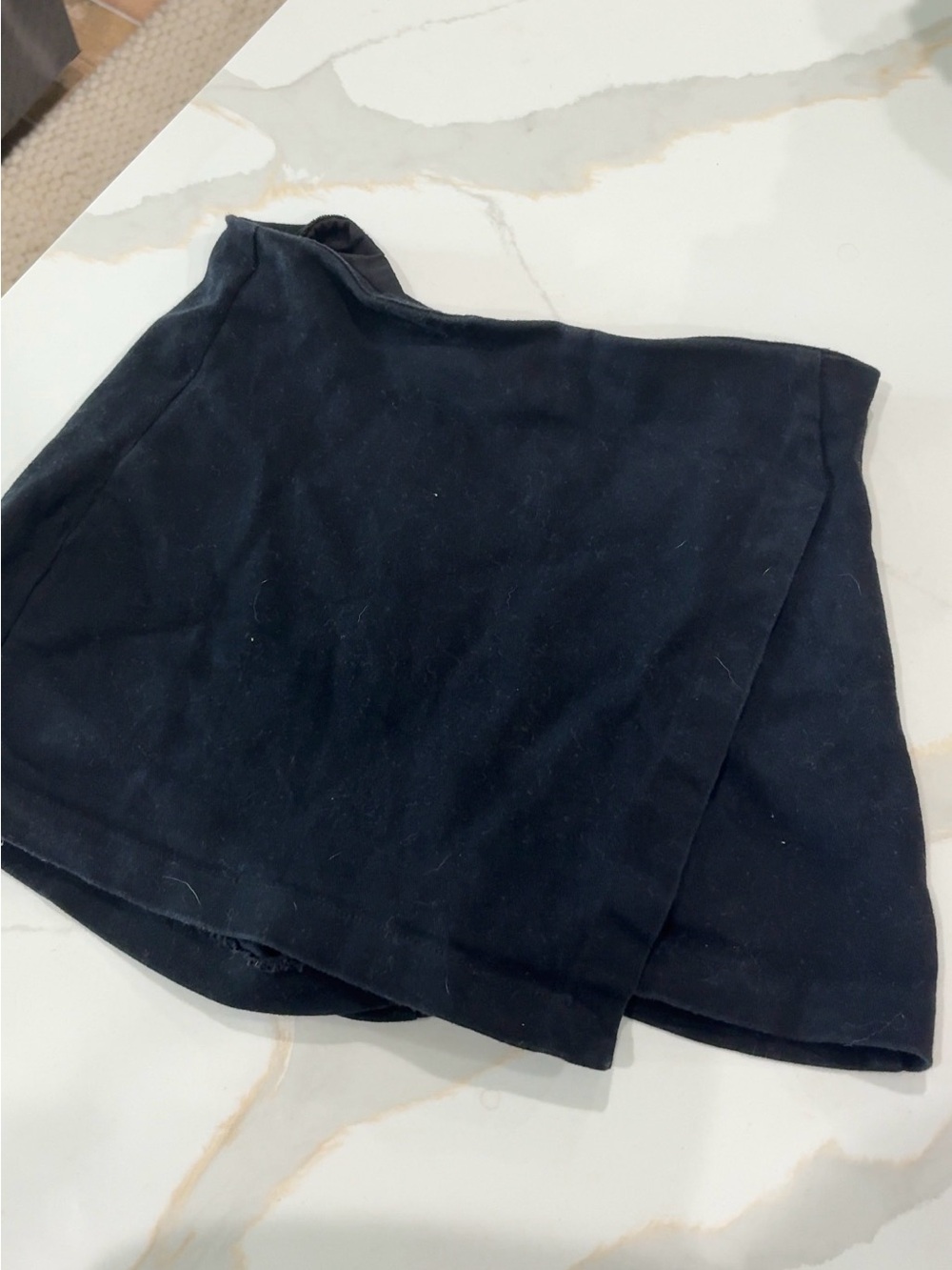 Flying Tomato Black Mini Skort with Logo Tag